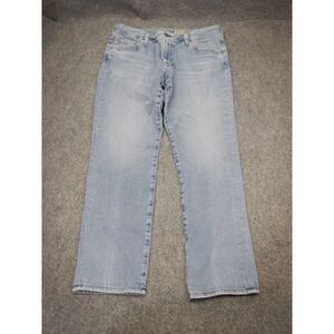 AG Adriano Goldschmied Slim Straight The Everett Jeans Mens 36x34 Light Blue